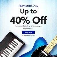 Musician&rsquo;s Friend Memorial Day: Up to 40% off