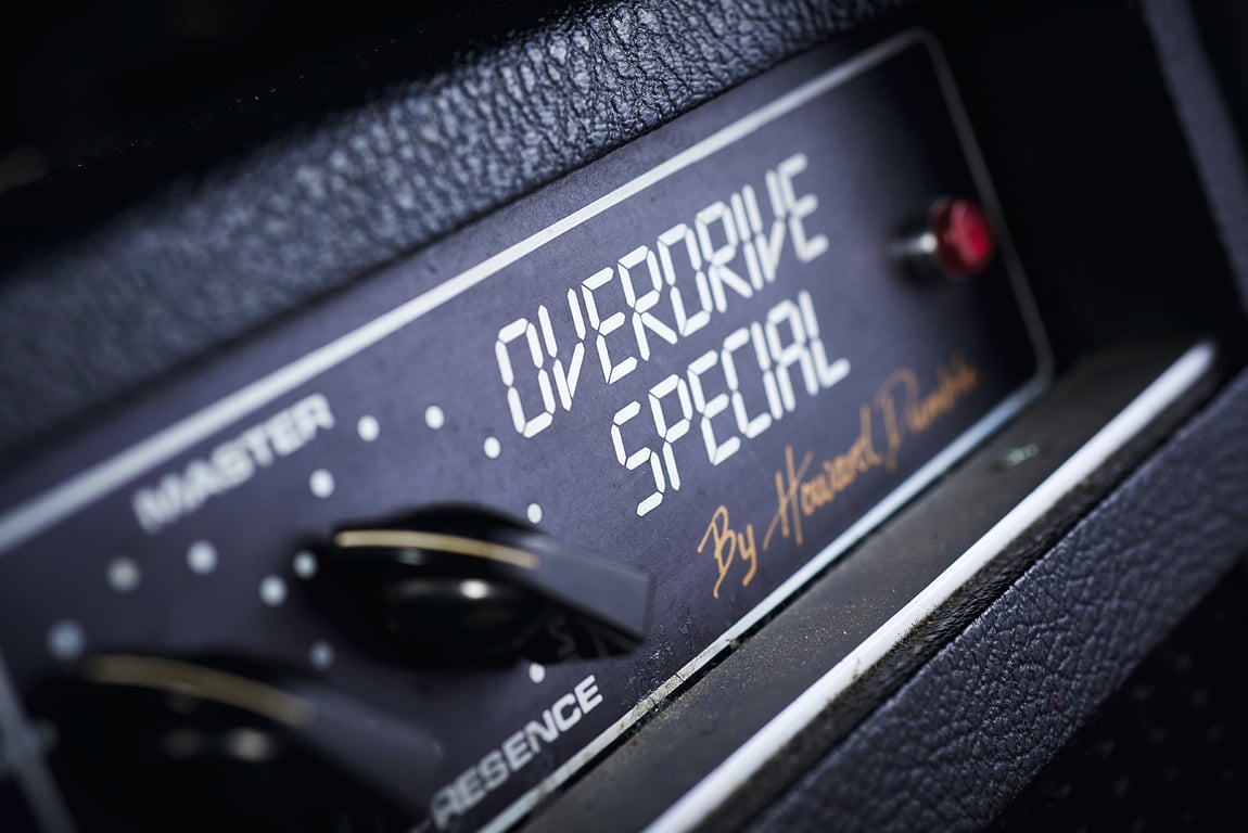 A close-up photo of a Dumble Overdrive Special amp