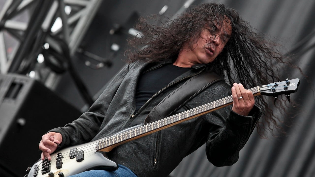 Mike Inez of Alice In Chains performs on stage on Day 3 of Sonisphere Festival on August 1, 2010 in Knebworth, England.