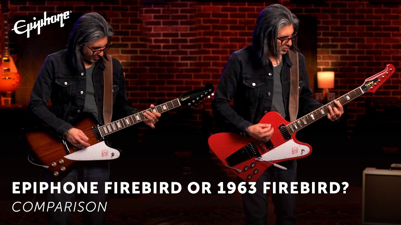 Compared: Epiphone Firebird & Inspired By Gibson Custom 1963 Firebird - YouTube