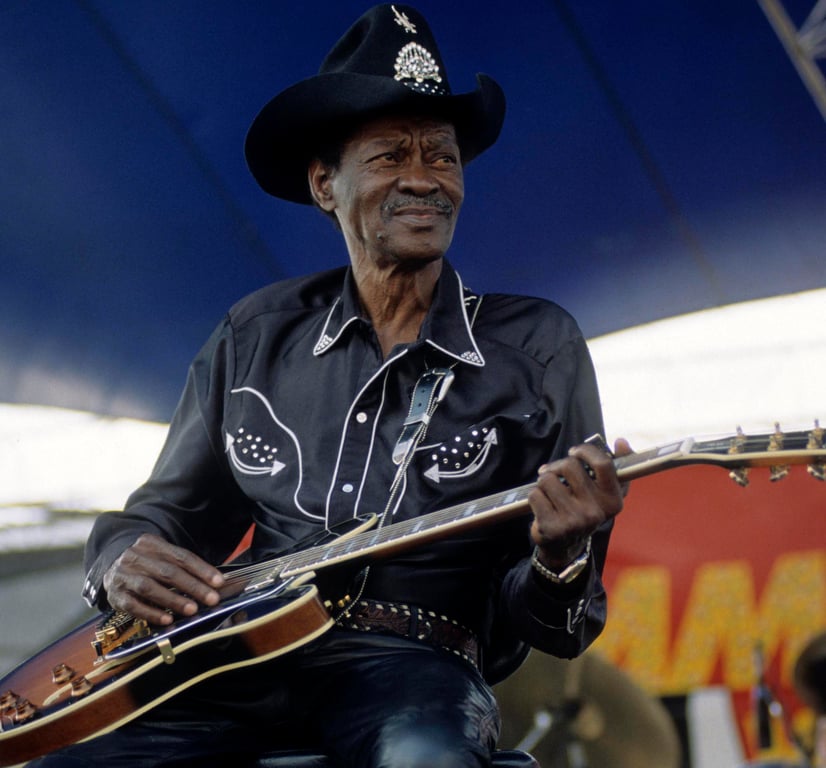 Clarence &ldquo;Gatemouth&rdquo; Brown performs onstage