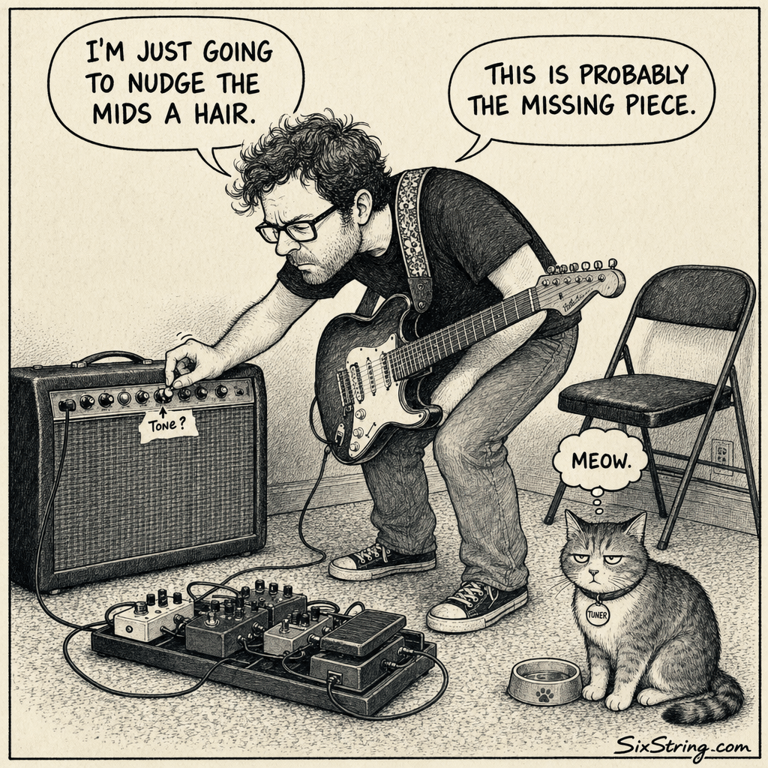 String Theory #50: The Most Important Knob cartoon image