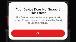 Screenshot of Positive Grid's Spark app