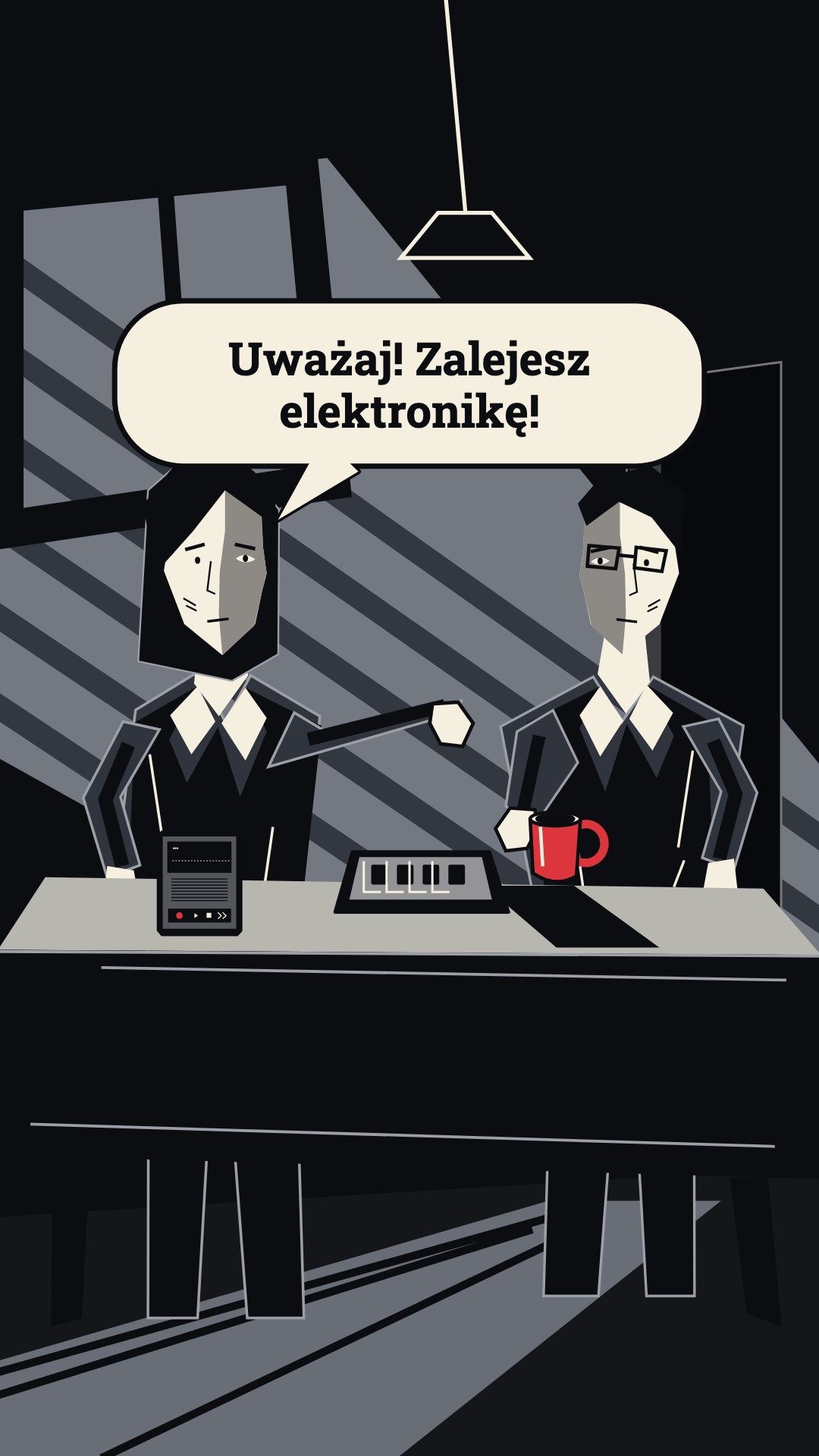 Kadr z filmu: Komiks tuszowy