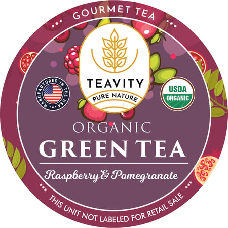 Organic Green Tea with Raspberry Pomegranate