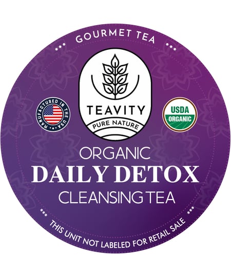 Organic daily detox cleansing tea