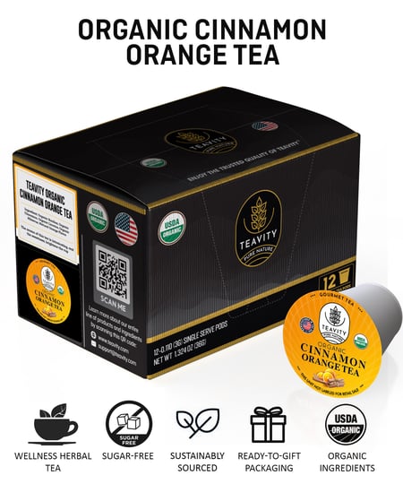 Organic Cinnamon Orange Tea Pods