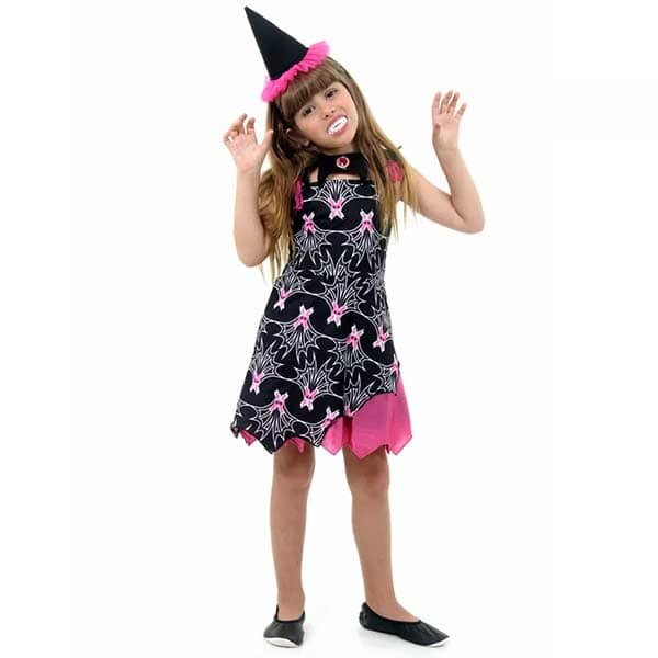 Fantasia Vampira Bruxa Infantil