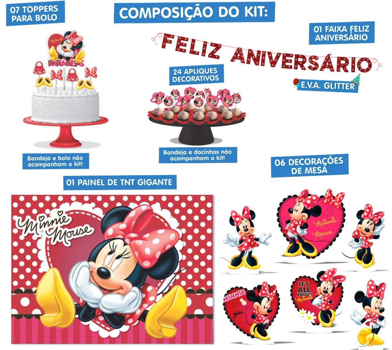 Kit Festa Minnie Infantil - Imagem 3