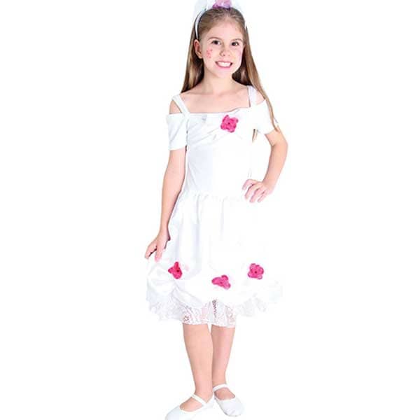 Fantasia Noiva com Tiara Infantil