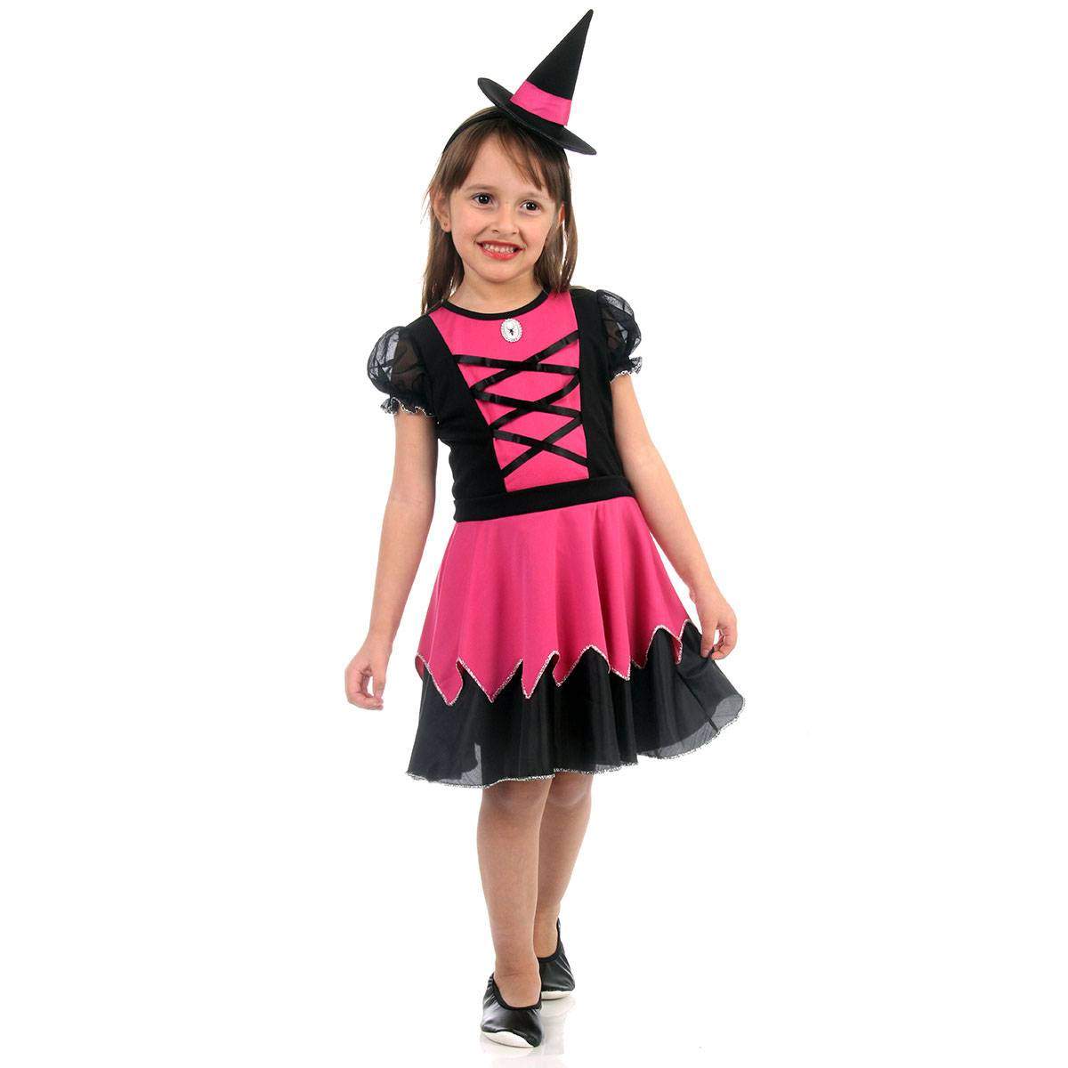 Fantasia Bruxa Feminina Lila