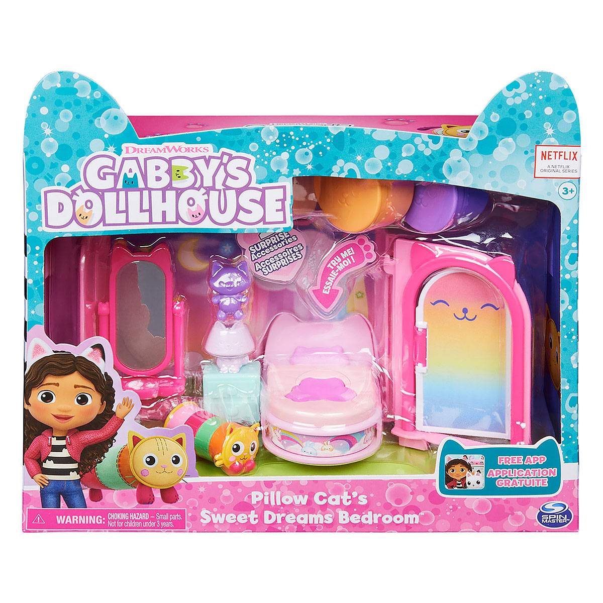 Casa Mágica da Gabby - Playset de Luxo - Quarto com Almofagata