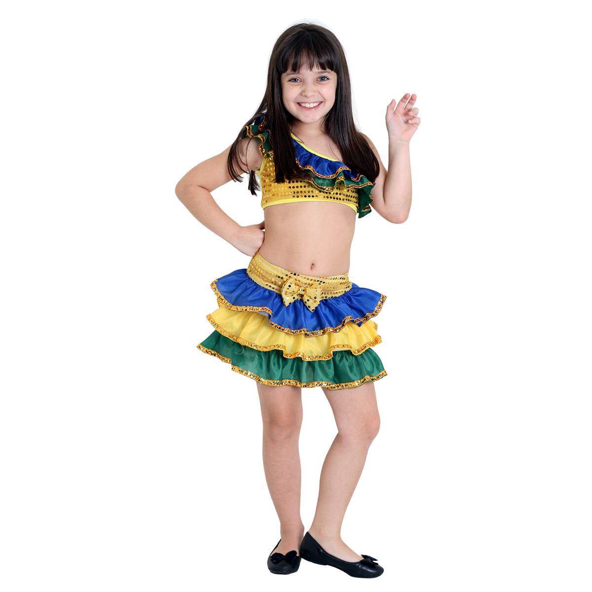 Fantasia Carnaval Brasileirinha Infantil