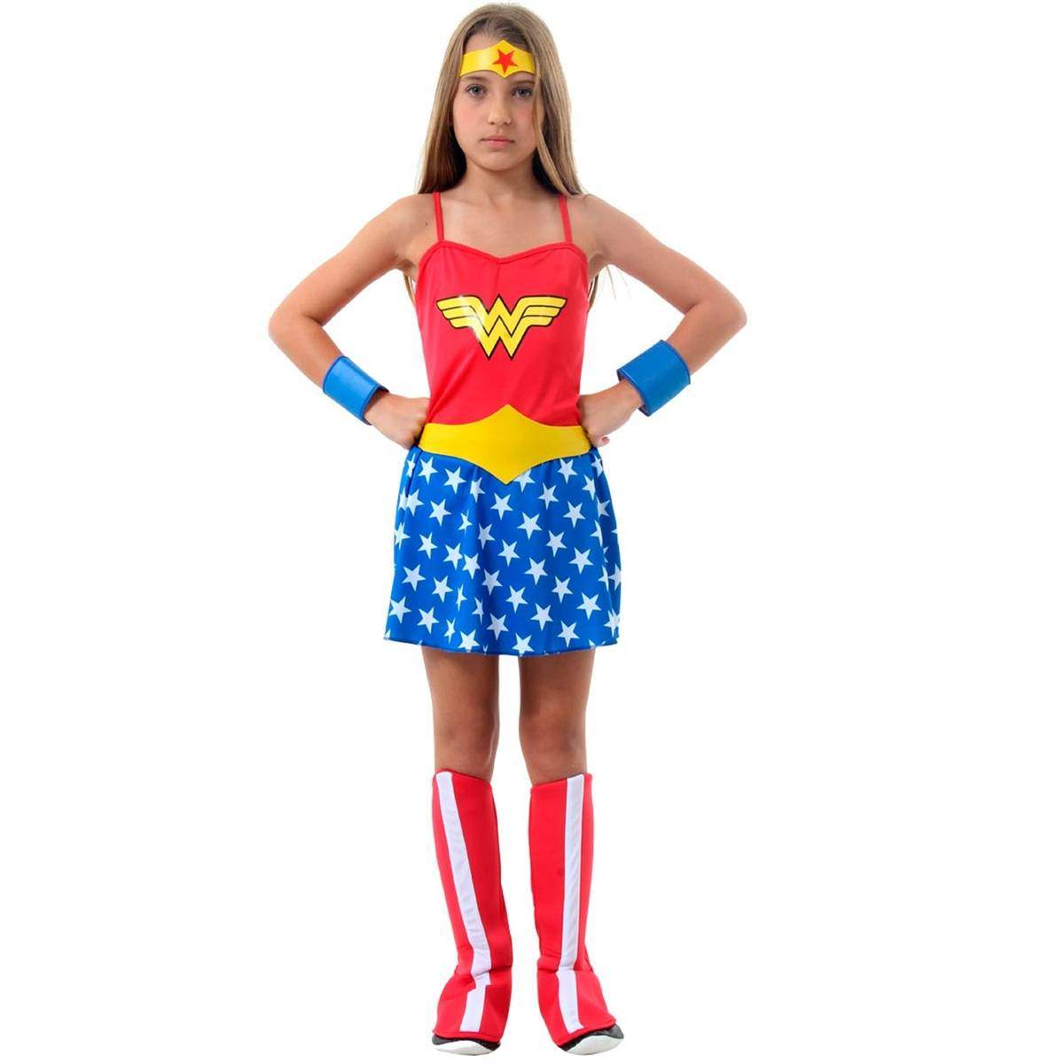 Fantasia Mulher Maravilha Std Infantil
