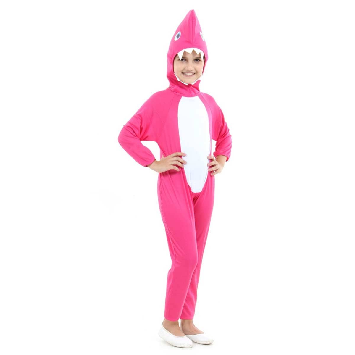 Fantasia Tubarão Feminina Rosa - Imagem 2