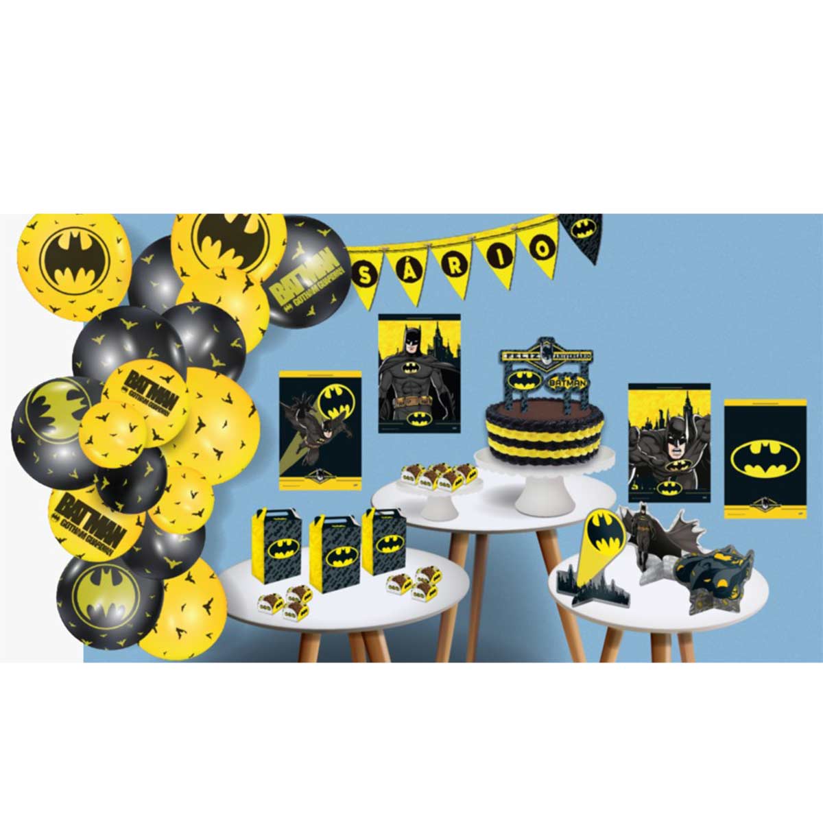 Kit Festa Batman - Só um Bolinho Festcolor