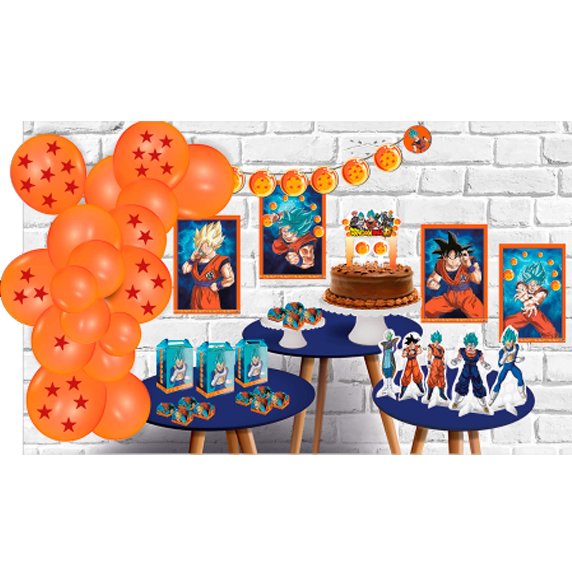 Kit Festa Dragon Ball - Só um bolinho Festcolor