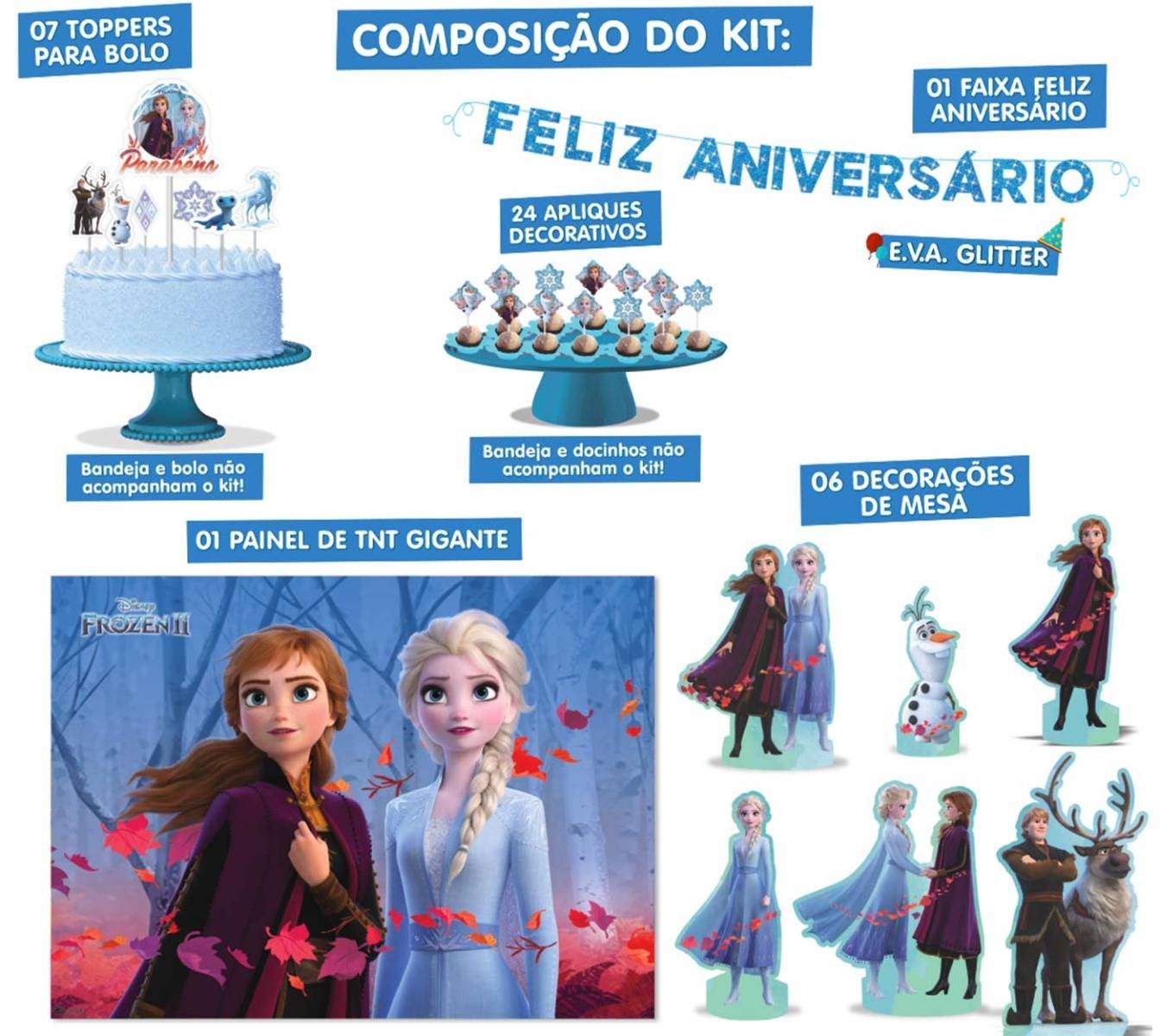 Kit Festa Frozen Infantil - Imagem 3