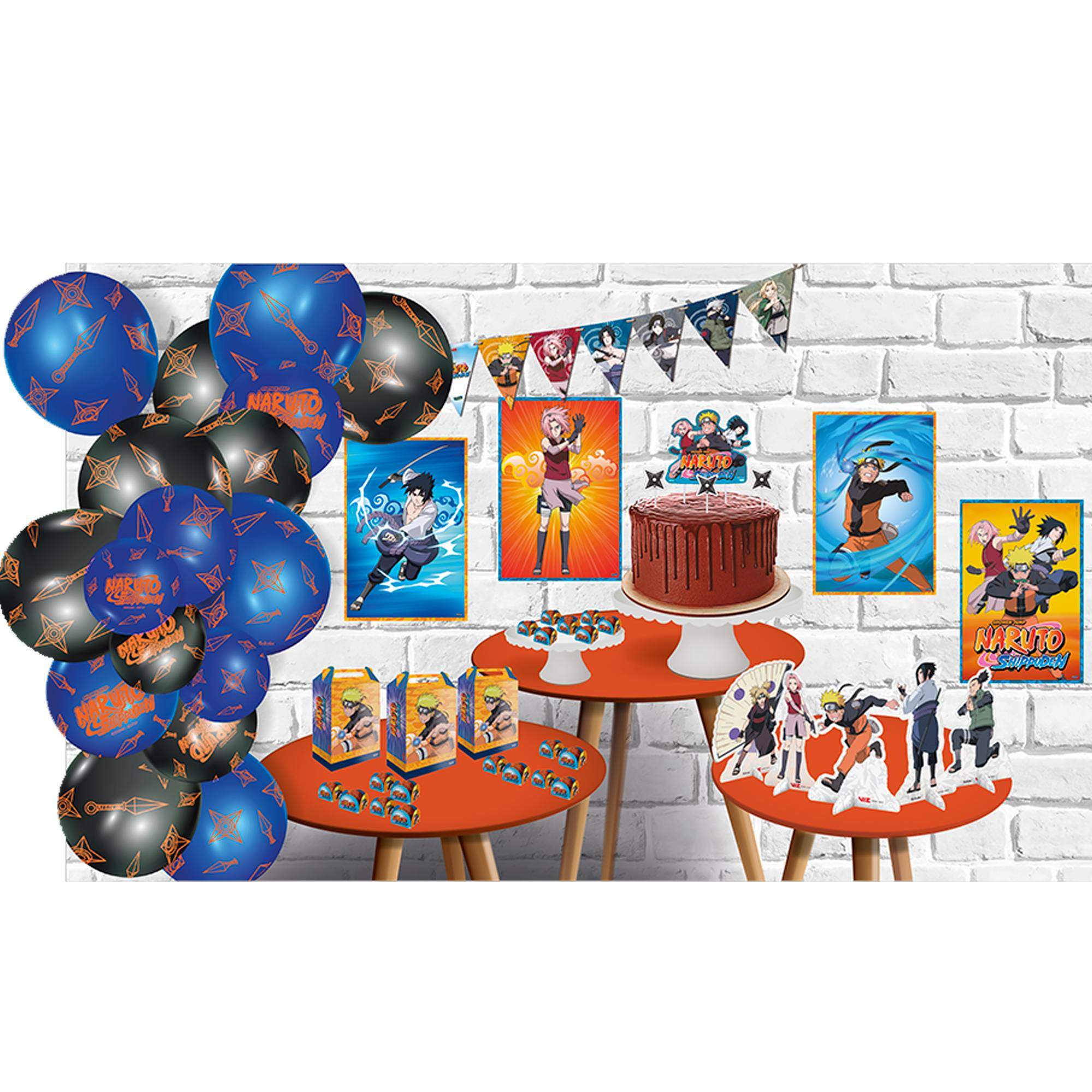 Kit Festa Naruto - Só um bolinho Festcolor