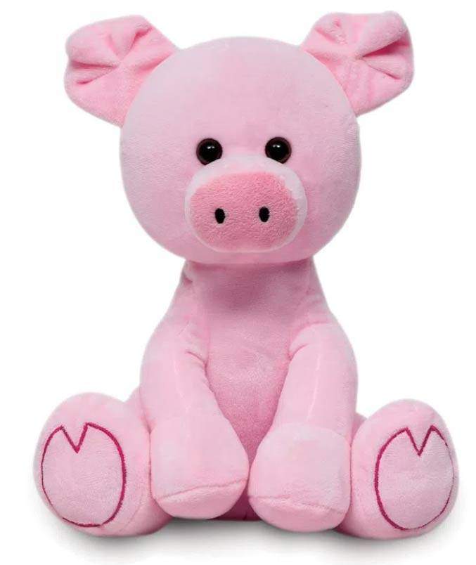 Porquinho de Pelucia Rosa