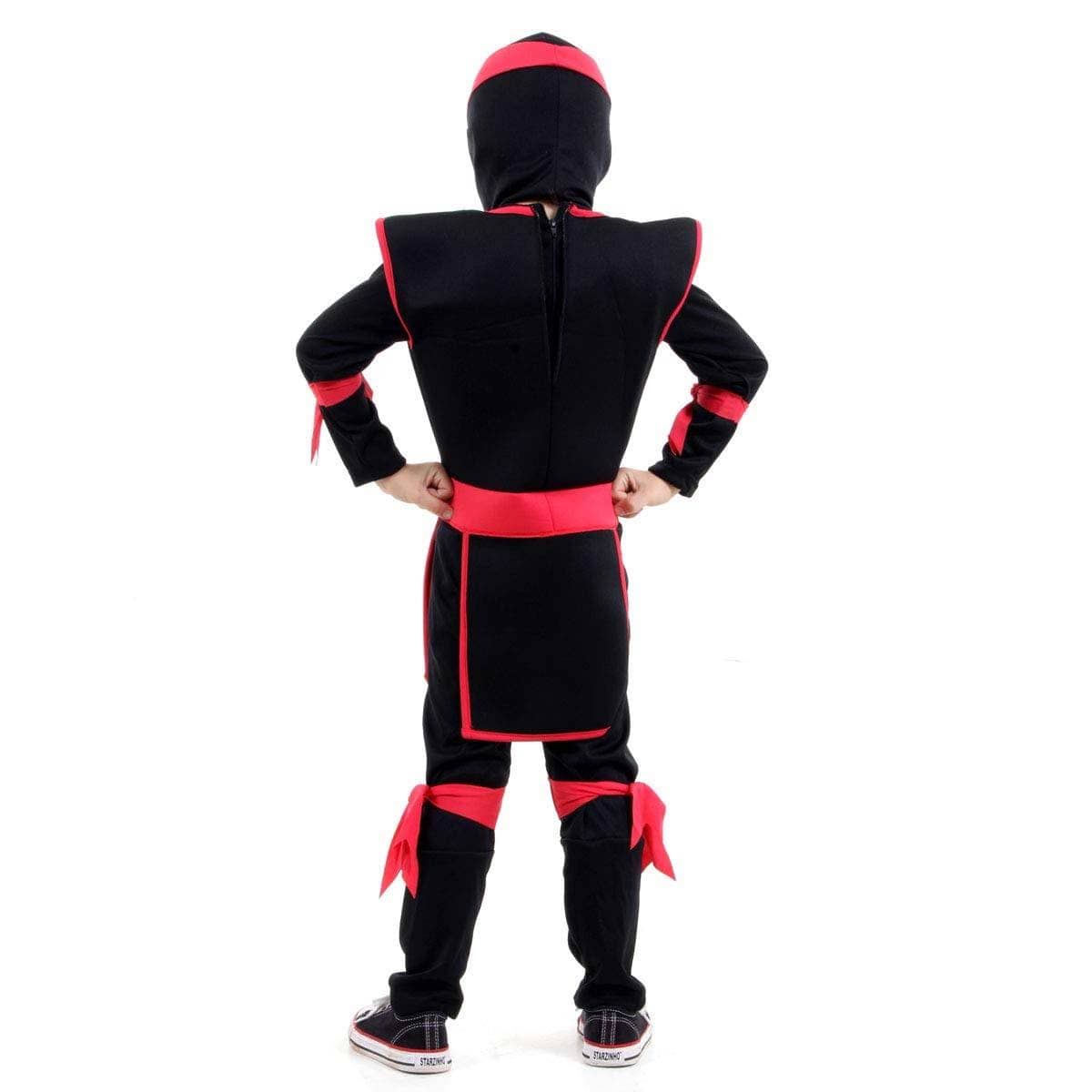 Fantasia de Ninja Infantil Luxo - Preta - Imagem 2