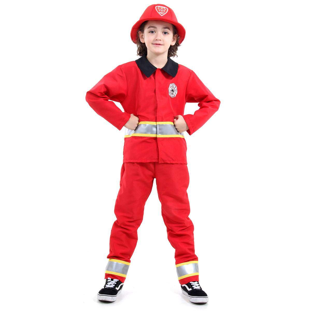 fantasia bombeiro infantil