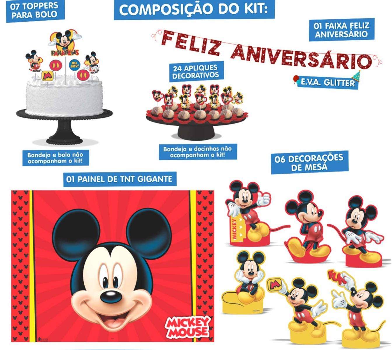 Kit Festa Mickey Infantil - Imagem 3