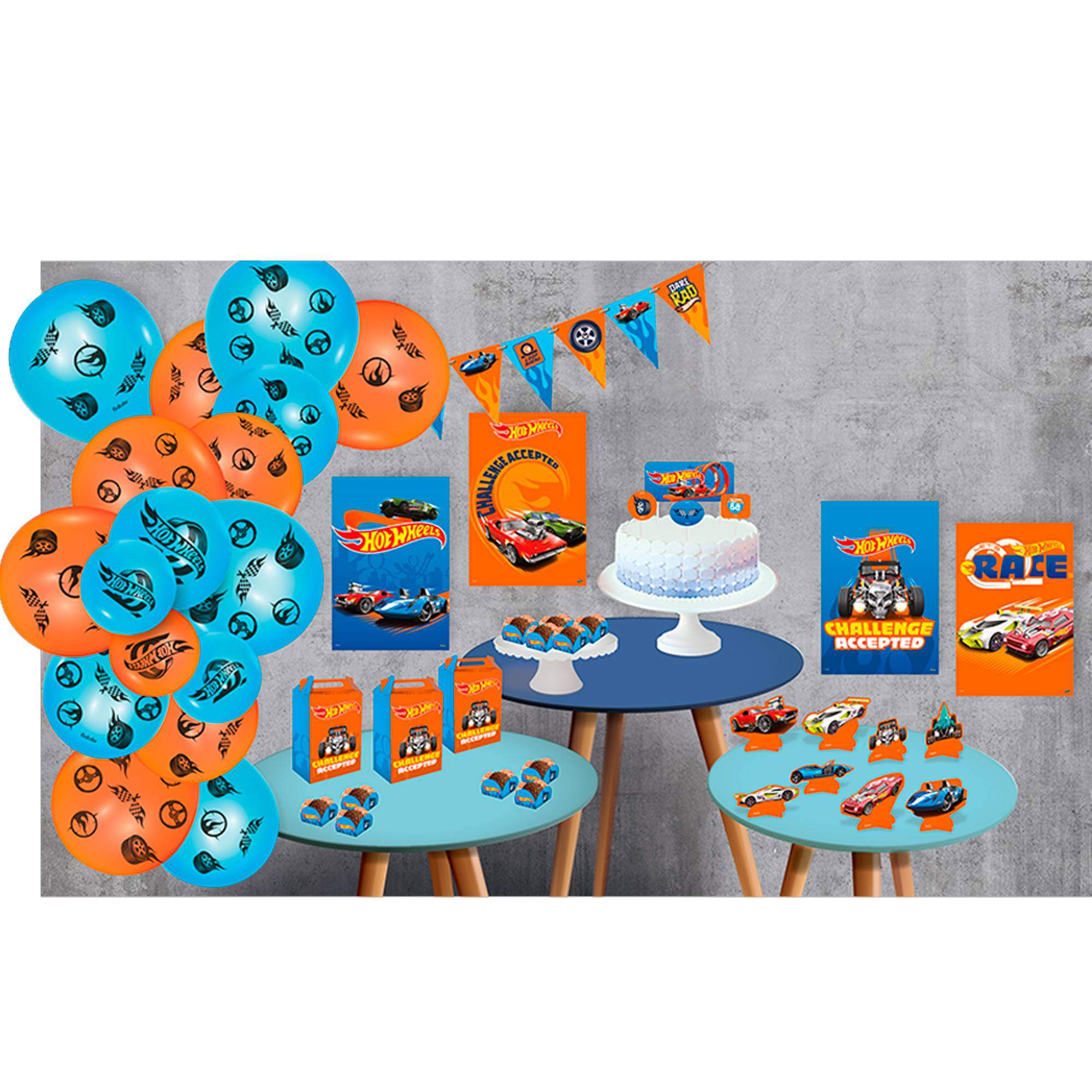 Kit Festa Hot Wheels - Só um bolinho Festcolor