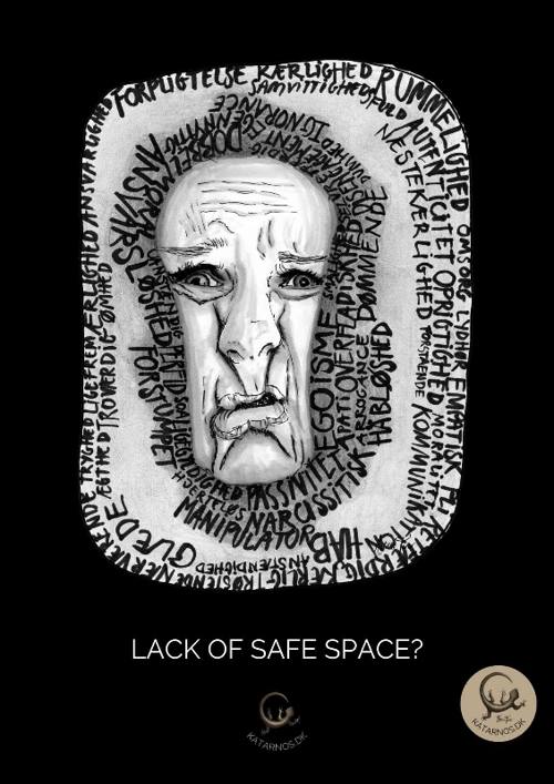 Lack of safe space (A5 Kunstprint) fra KATARNOS- All Art Allowed