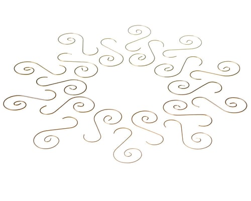 KROGE TIL OPHÆNGNING AF JULEKUGLER - GULD ELLER SØLV fra COSMO ROYALE ApS