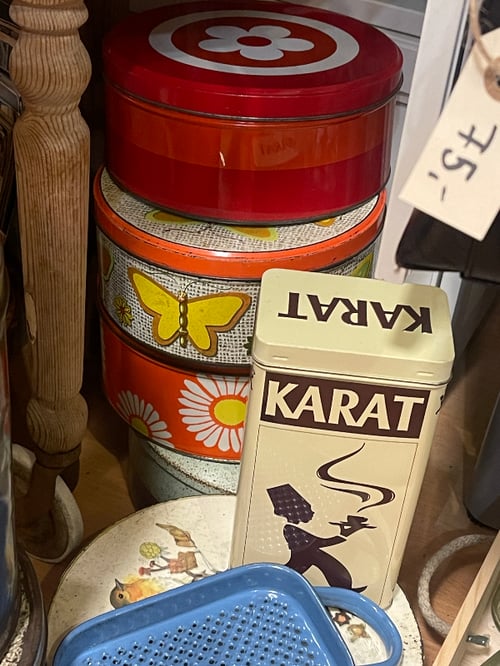 Retro metaldåser fra Lamashop