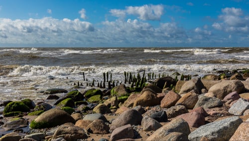 Storm over Gedser odde en smuk efterårsdag fra klee-fotokunst.dk