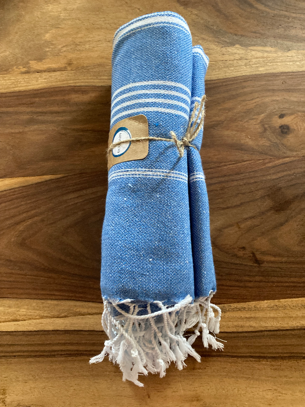 Hammam håndklæde - Lys Kobolt Blå - billede 1