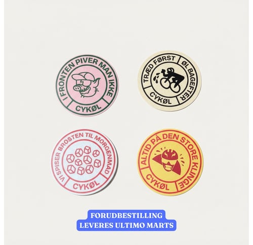 CYKØL ølbrikker (4 stk.) fra CYKØL