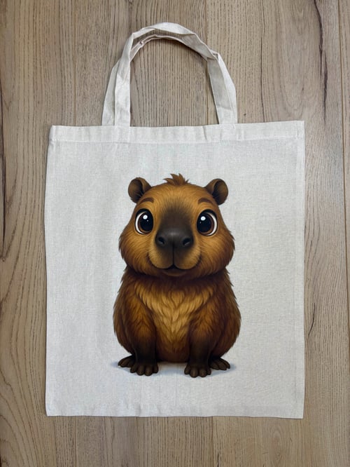 Mulepose - Capybara fra DTF-Tryk