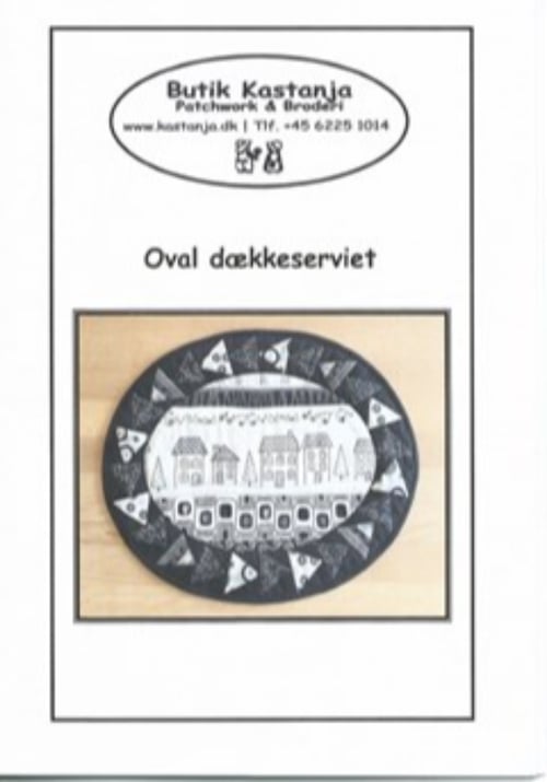 Oval dækkeseriviet fra kastanja.dk