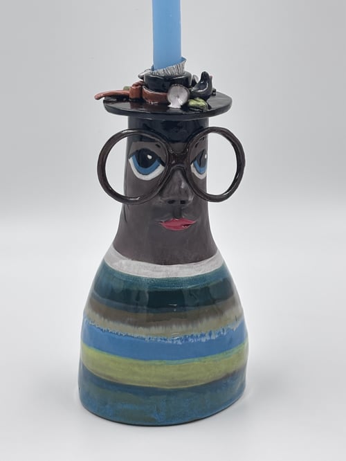 Familienhulihovedet lysestage/vase