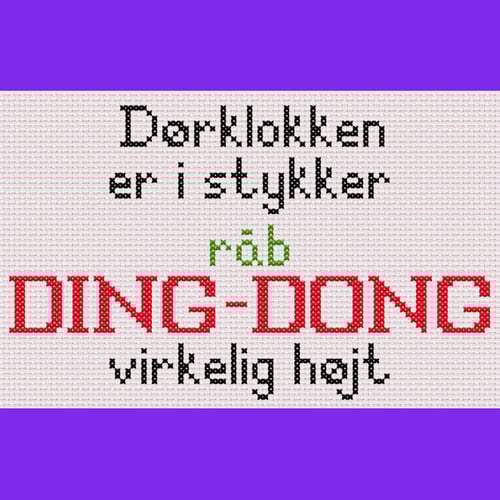 Dørklokken er i stykker fra Broderibiksen