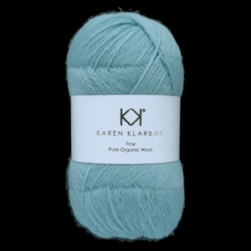 Aquamarine - KK Fine Pure Organic Wool - økologisk uldgarn fra Karen Klarbæk fra kastanja.dk