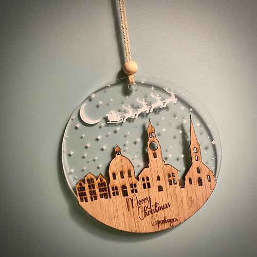 København skyline - Nyhavn, Christiansborg, Marmorkirken, Vor Frue Kirke. fra Urstad Design