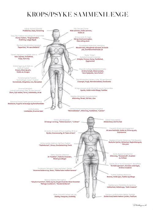 Krops/Psyke Sammenhænge - A3 & B2 (50x70) fra PlakatDesigneren / RosenkrantzGrafisk