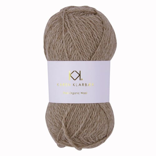 Sand - KK Pure Organic Wool - økologisk uldgarn fra Karen Klarbæk fra kastanja.dk