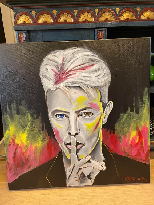 David Bowie Maleri original fra Mig & Frede