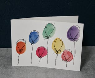 Skønne balloner - kort - Produkt nr. 224