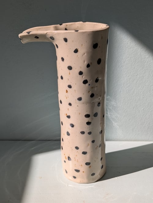 Høj kande med sorte pletter Nedsat pris fra LaVA Keramik