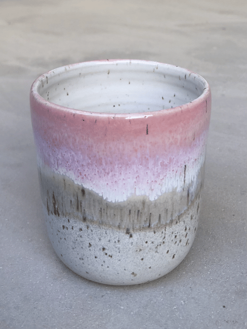 grå/lyserød  fra Trine Christine Keramik
