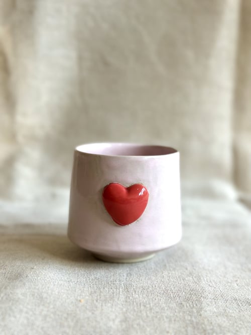 Karo hjertekop, pink