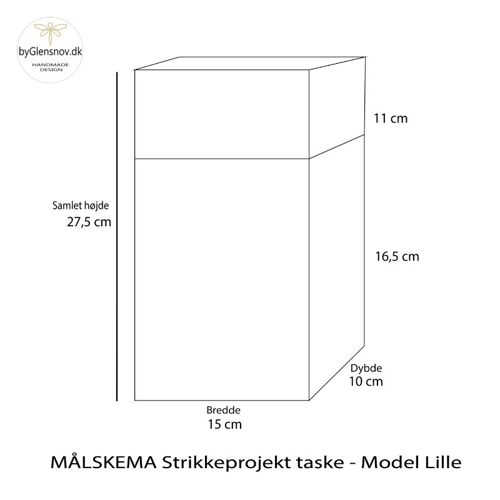 Strikkeprojekt taske - Tiger/Blomst