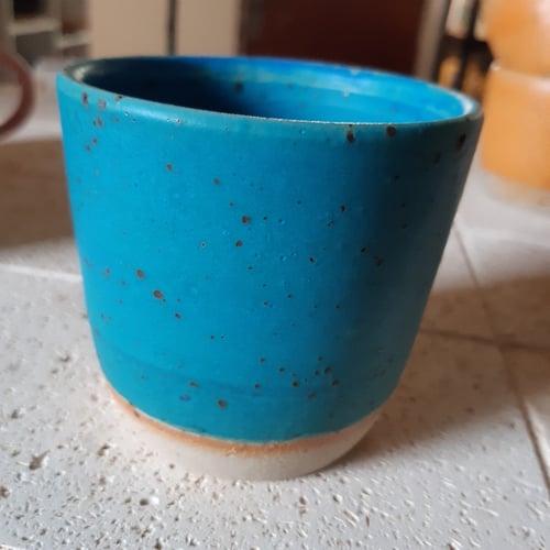 Kop uden hank tyrkis mat lava