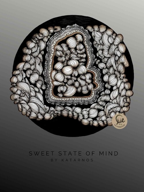 SWEET STATE OF MIND (Plakat 3 forsk. farver) fra KATARNOS- All Art Allowed